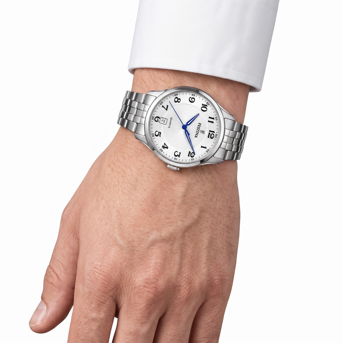Orologio da uomo Festina Classics, quarzo quadrante bianco, 43mm - F20425/1