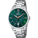 Orologio da uomo Festina Classics, quarzo quadrante verde smeraldo, 43mm - F20425/7