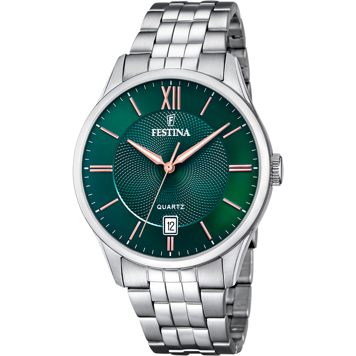Orologio da uomo Festina Classics, quarzo quadrante verde smeraldo, 43mm - F20425/7