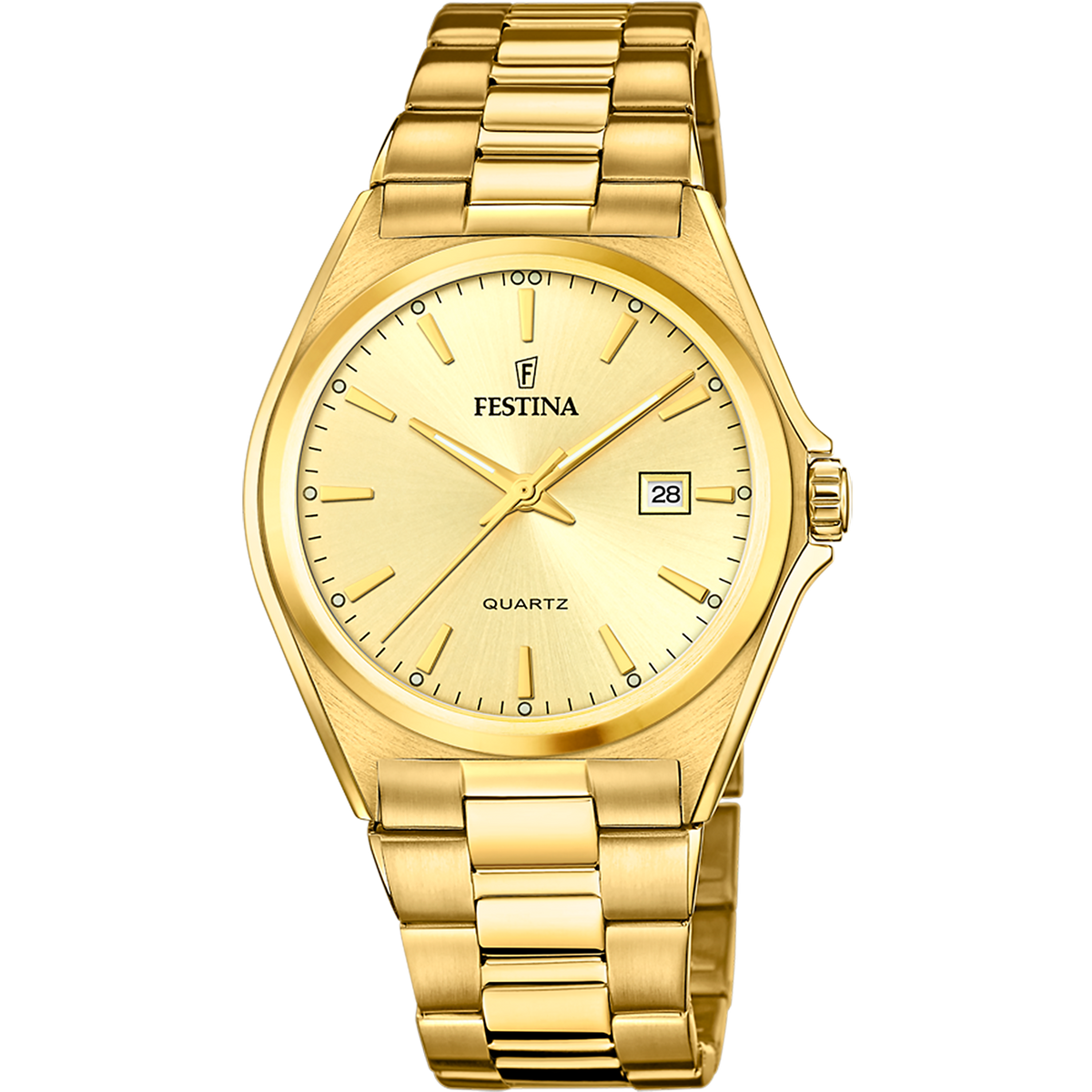 Orologio da uomo Festina Classics, quarzo quadrante color oro, 40mm - F20555/3