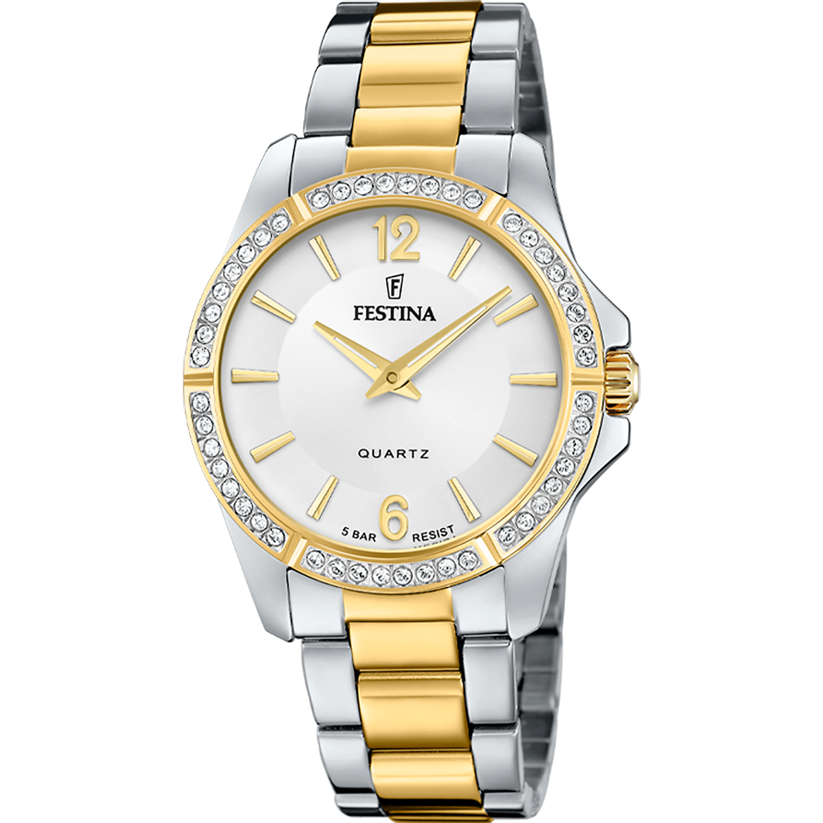 Orologio da da donna Festina Boyfriend, bicolor quarzo quadrante bianco, 34.5mm - F20594/1