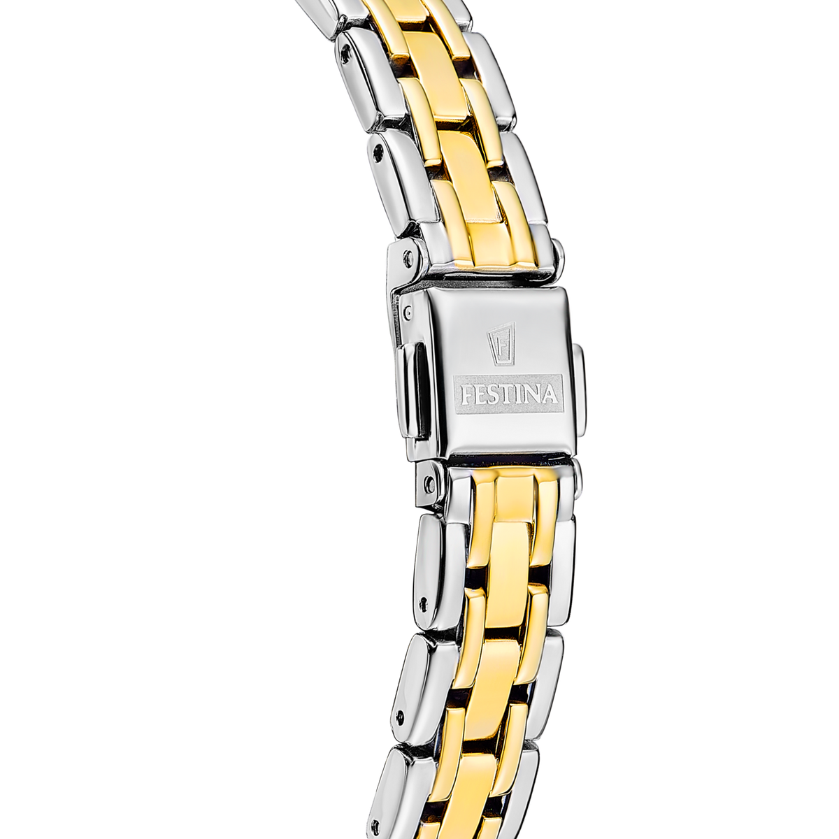 Orologio da donna Festina Mademoiselle, beige cinghia acciaio inossidabile, bracciale bicolor, quarzo quadrante madreperla, 28.5mm - F20792/1