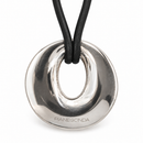 Girocollo Pianegonda in argento con cordino in caucciù - CA010315