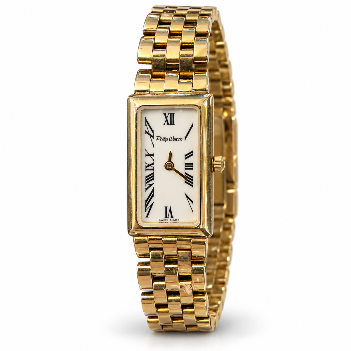 Orologio Philip Watch donna in oro giallo 18kt, 15x25mm, movimento quarzo, NOS - 8053557831