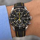 Orologio Seiko Motor Spo Chronograph Alarm — 40 mm — Quarzo 7T62 cronografo con allarme e tachimetro — NOS - SNAD93P1