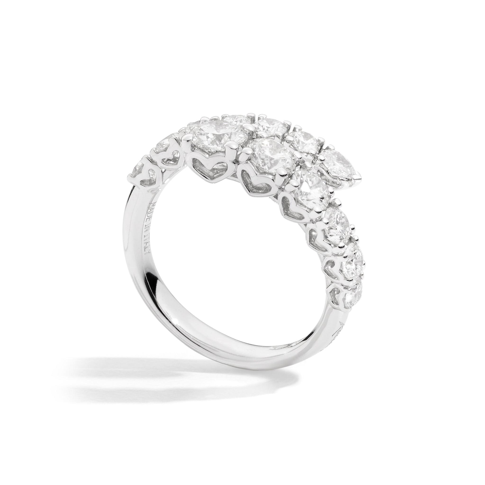 ANELLO CONTRARIE' COLLEZIONE ANNIVERSARY IN ORO BIANCO E DIAMANTI, 1.31ct - R01CO001/130