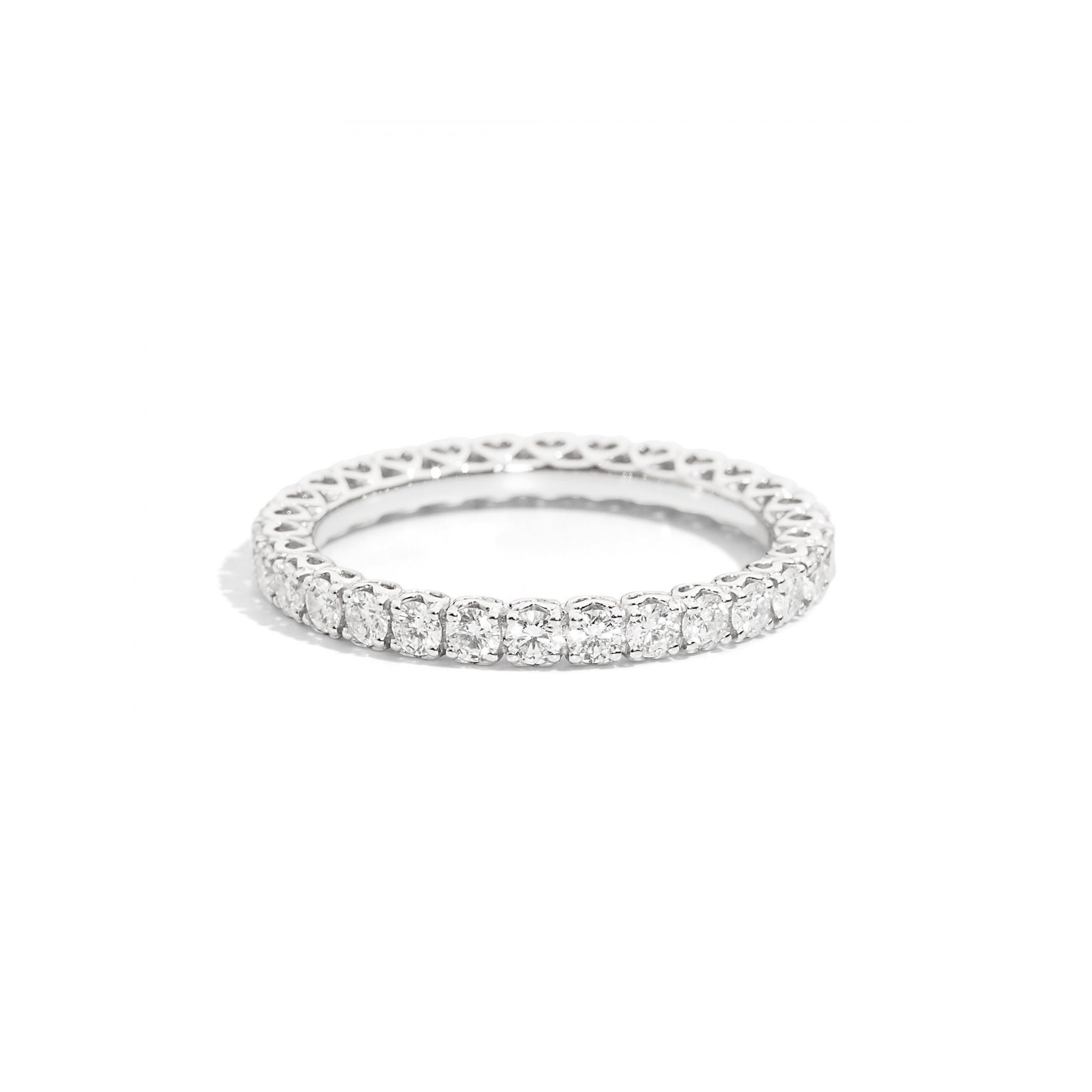 Anniversary collection band in white gold and diamonds, 0.98ct - R01GD737