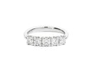 Recarlo Anello veretta a 5 diamanti in oro bianco 18kt 0.25ct - R01MZ031/025