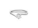 SOLITARIO RECARLO, COLLEZIONE ANNIVERSARY, IN ORO BIANCO 18KT E DIAMANTI, 0.51ct - R01SO028/051