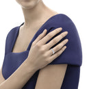 Anello Recarlo Trilogy in oro bianco e diamanti, 0.45ct - R01TY001/045