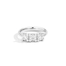 Anello Recarlo Trilogy in oro bianco 18kt e diamanti, 0.24ct - R01TY030/025