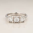 Anello Recarlo Trilogy in oro bianco 18kt e diamanti, 0.24ct - R01TY030/025
