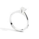 Anello solitario in oro bianco e diamanti, 0.23ct - R30SO100/023