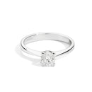 Solitaire ring in white gold and diamonds, 0.51ct - R30SO100/051
