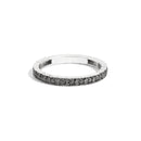Eternity band in white gold and diamonds, 0.77 ct of black diamonds - R39GD906/DK075