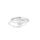 Solitaire ring in white gold and diamonds, Anniversary Love collection, 0.24ct - R67SO012/024