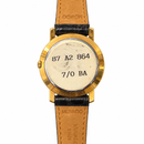Orologio Movado Museum quadrante bianco e ghiera laminata oro, unisex, movimento quarzo, NOS, 30mm - 87A2864