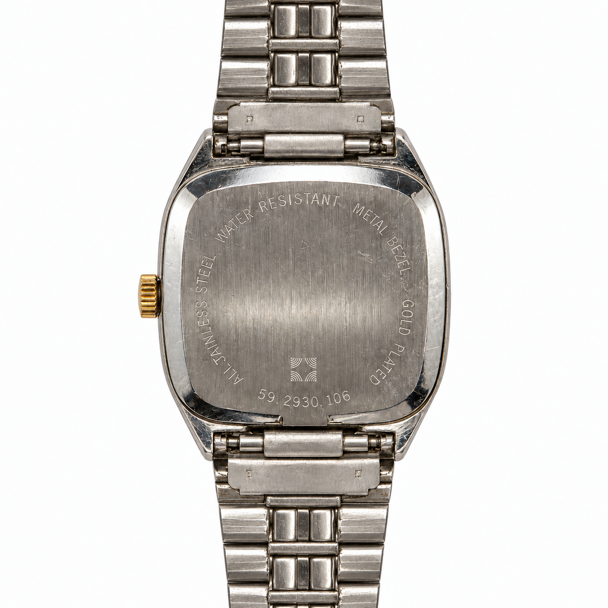Orologio Zenith Espada Vintage da donna — Acciaio con ghiera placcata oro 22 mm, cassa quadrata — Quarzo — NOS - 59.2930.106