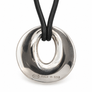 Girocollo Pianegonda in argento con cordino in caucciù - CA010315