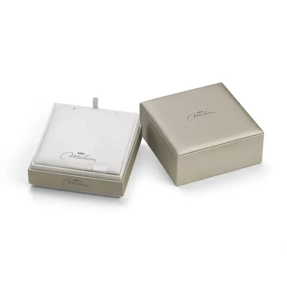 Collana Miluna con Gemma del Cielo e diamanti in oro bianco 375 - CLD4696X