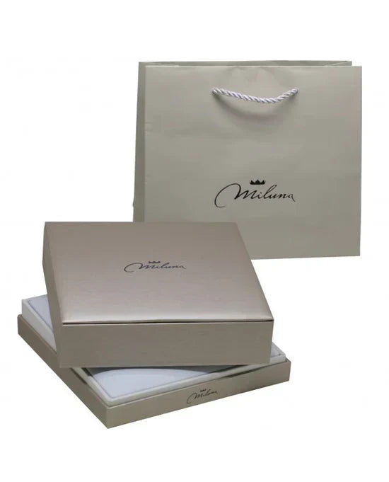Collana Miluna con perle orientali di acqua dolce e chiusura in oro bianco 9kt, 4-4.5mm - PCL6835BX