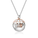 Roberto Giannotti Angel Caller Necklace, Rose-Tone Silver, Carousel Collection - SFA159