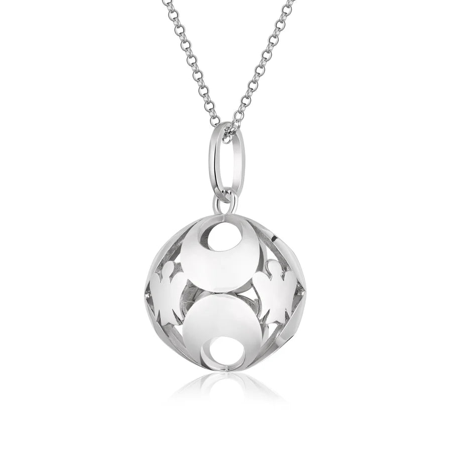 COLLANA CHIAMA ANGELI ROBERTO GIANNOTTI IN ARGENTO con Mezzelune - SFA163