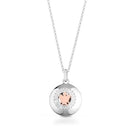 COLLANA roberto giannotti CHIAMA ANGELI in argento con angelo traforato rosato e zirconi - SFA165