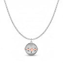 COLLANA ROBERTO GIANNOTTI Chiama Angeli in argento con zirconi e Angelo rosato - SFA168