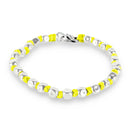 BRACCIALE Spadarella Crushed, color giallo fluo, 18cm - SPBR03-Giallo Fluo
