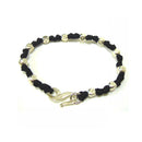 Bracciale Spadarella in argento, CRUSHED 2, colore nero  - SPBR182