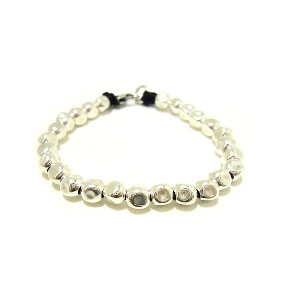 Bracelet avec pépites d'argent - SPBR252