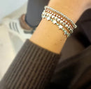 Bracciale Spadarella in argento brunito, unisex, con anellini - SPBR268-brunito