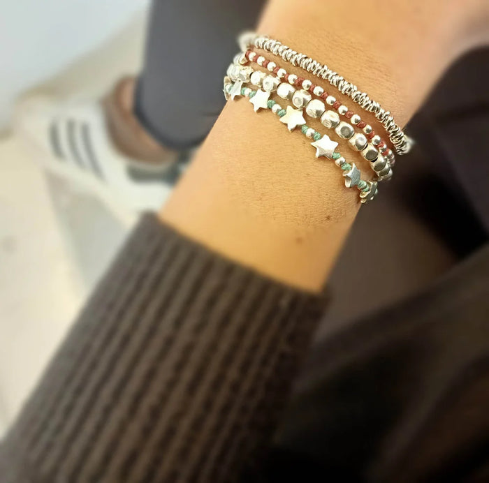 Bracciale Spadarella in argento, UOMO, con dettagli smaltati e catena, colore nero - SPBR628-nero
