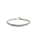 Bracciale Spadarella in argento, unisex, con anellini - SPBR268-argento