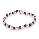 Bracciale Spadarella pepite, color tabacco, 19cm - SPBR349-Tabacco
