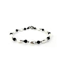 Bracciale Spadarella in argento con pietre ovali - SPBR545