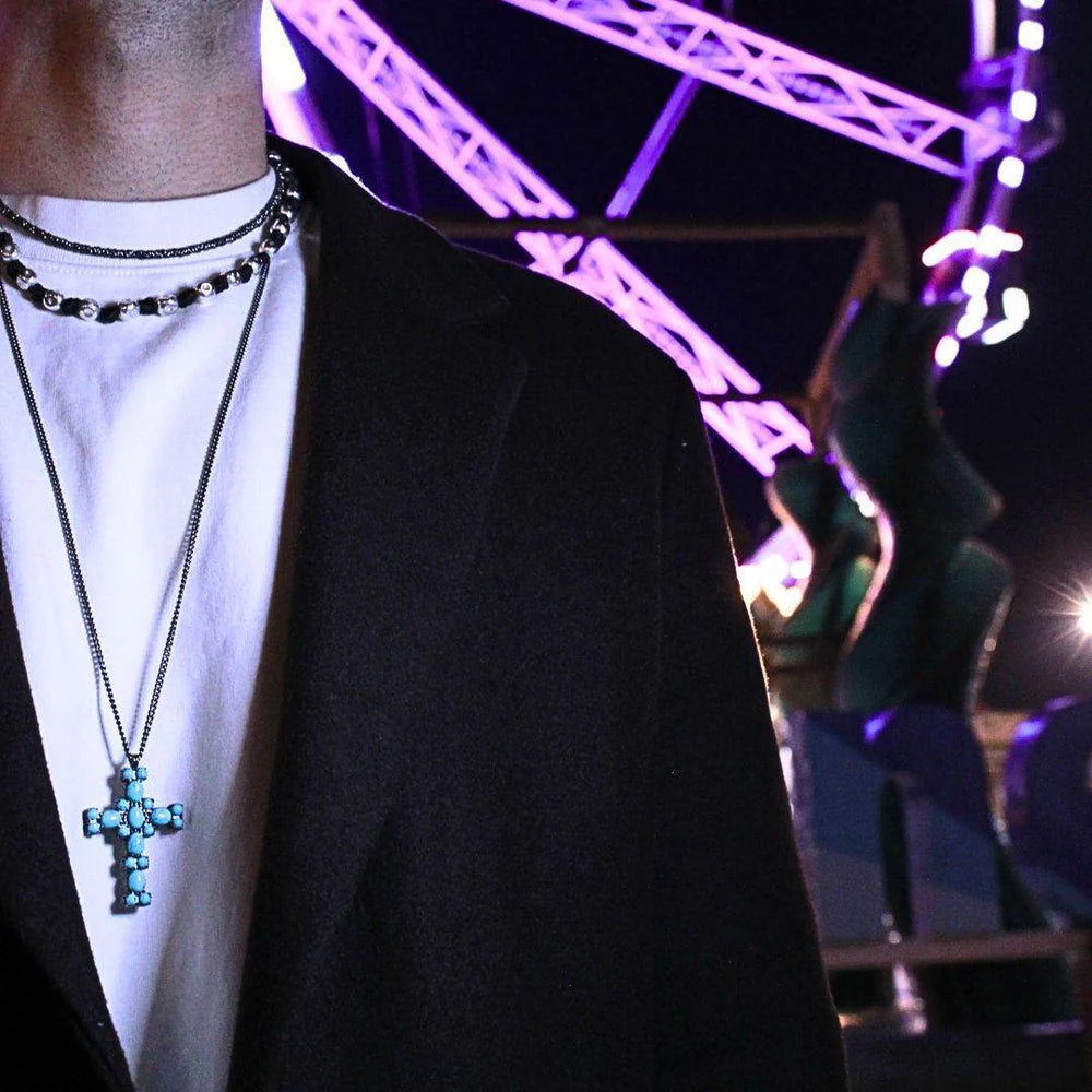 Collana Spadarella, da uomo, in argento con anellini - SPGR266
