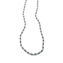 Collana Spadarella, da uomo, in argento e pietre color onice nero lucido - SPGR495