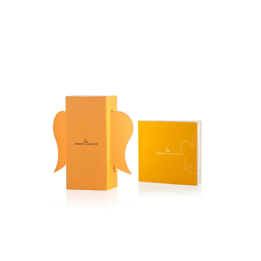 Ciondolo ROBERTO GIANNOTTI Angelo in Oro giallo 18KT con stella e diamante - PZ685