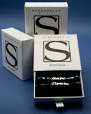 BRACCIALE Spadarella Crushed, colore blu fluo, 19cm - SPBR03-Blu fluo
