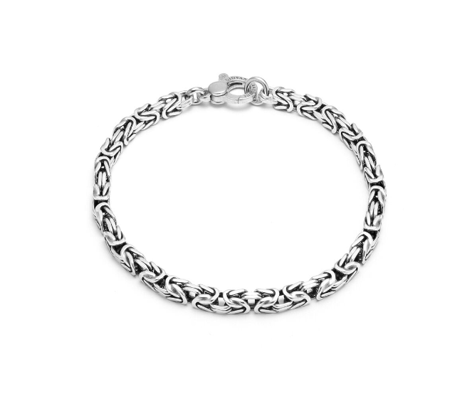 Bracelet Byzantin Petit Carré pour homme - 11065L