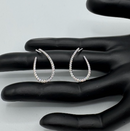 Orecchini fantasia Giorgio Visconti in oro bianco 18kt e diamanti, 0.36ct - BBX39898