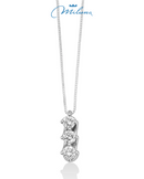 Collana Trilogy Miluna di diamanti a valentino in oro bianco 18KT - CLD4144-054G7