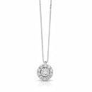 Collana Miluna con pendente fantasia di diamanti in oro bianco 18kt - CLD4377
