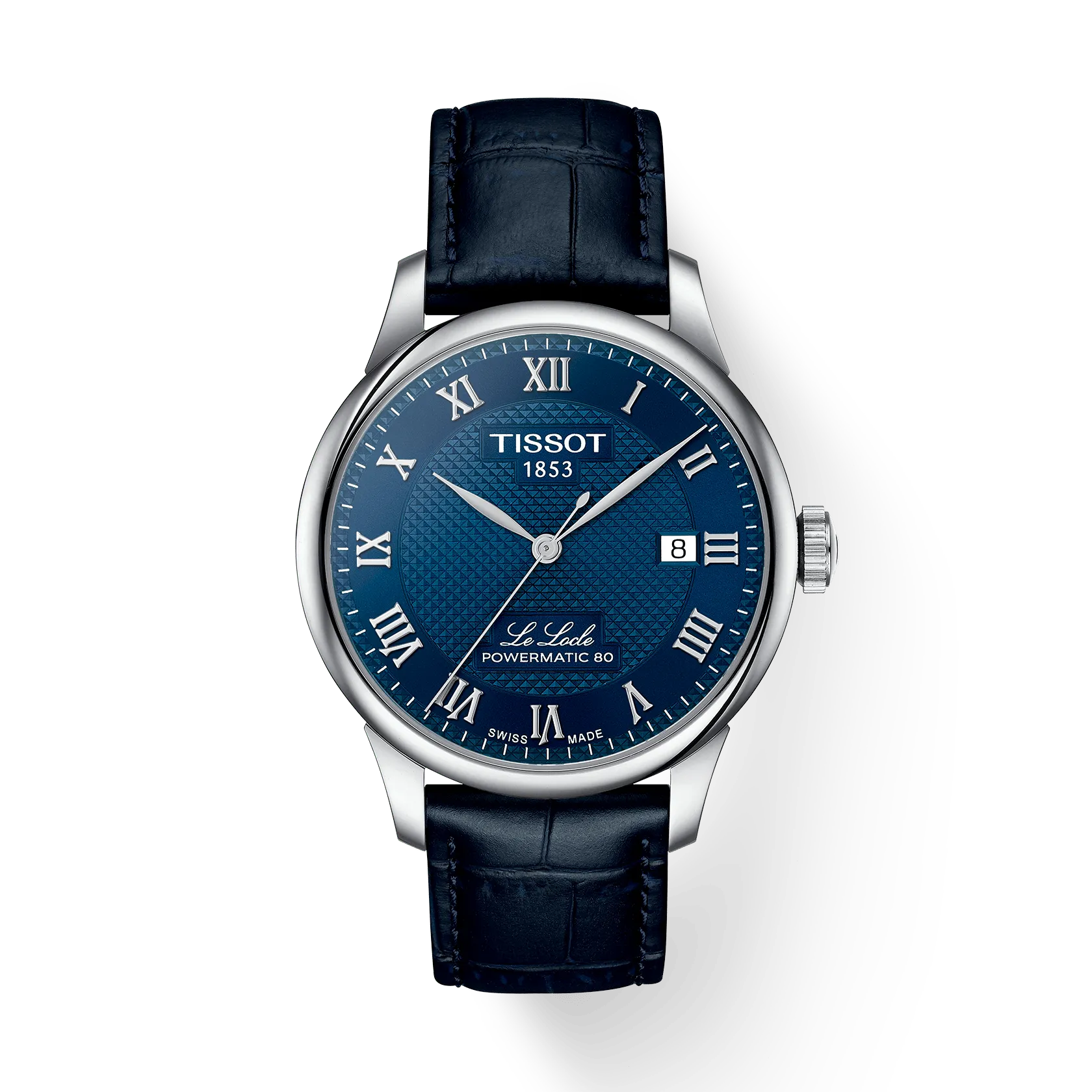 OROLOGIO TISSOT Le Locle, movimento automatico, quadrante blu, 39mm - T0064071604300