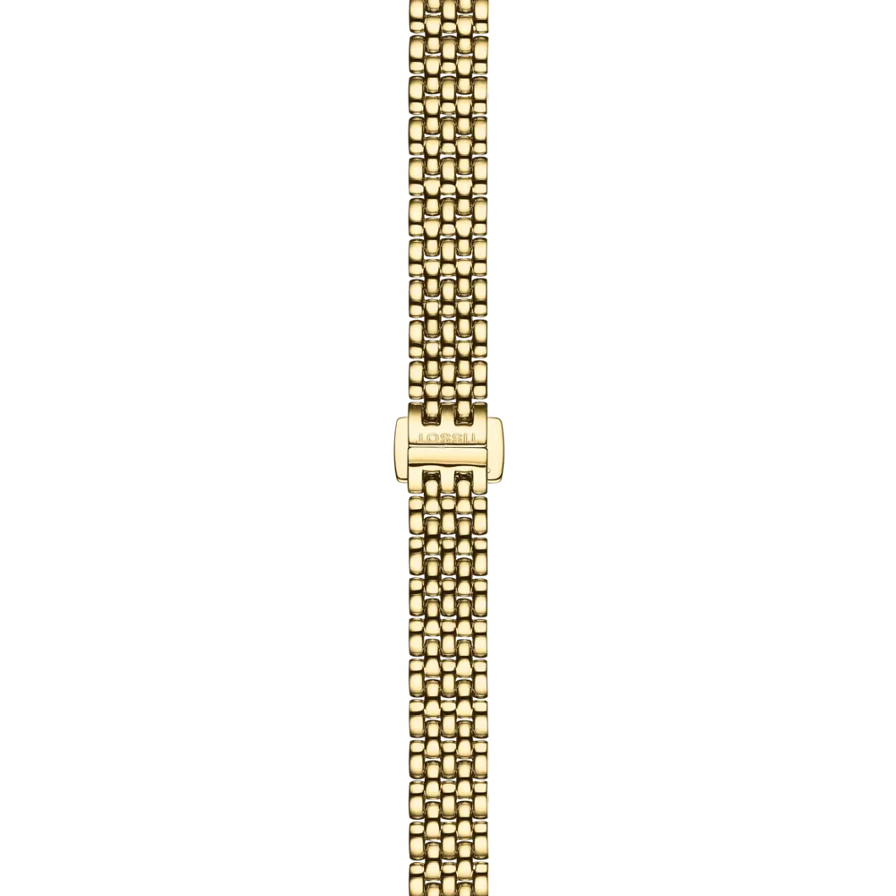 OROLOGIO Tissot Lovely DONNA, QUARZO silver e bracciale PVD oro giallo, 19.5mm - T0580093303100
