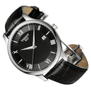 Orologio Tissot TRADITION, Cinturino di pelle e quadrante nero, 42mm - T0636101605800