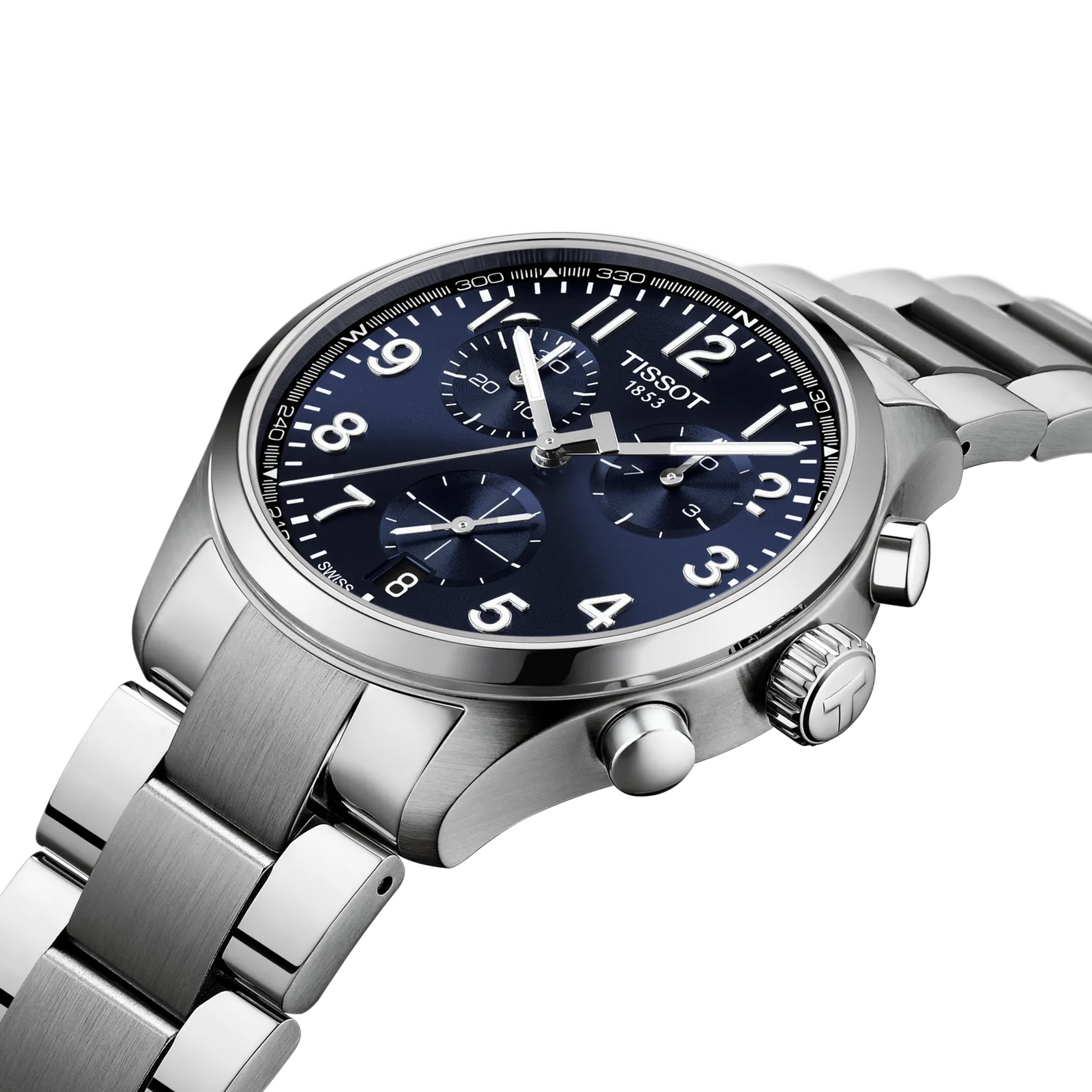 OROLOGIO TISSOT Chrono L 42mm, quarzo quadrante blu - T1164171104200