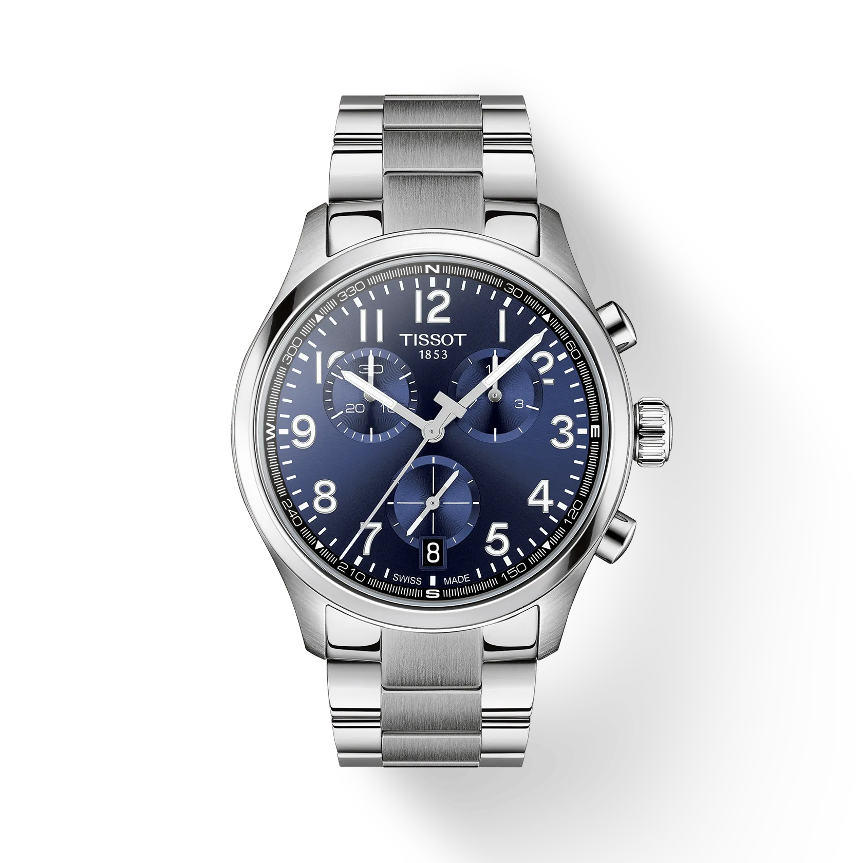 OROLOGIO TISSOT Chrono L 42mm, quarzo quadrante blu - T1164171104200